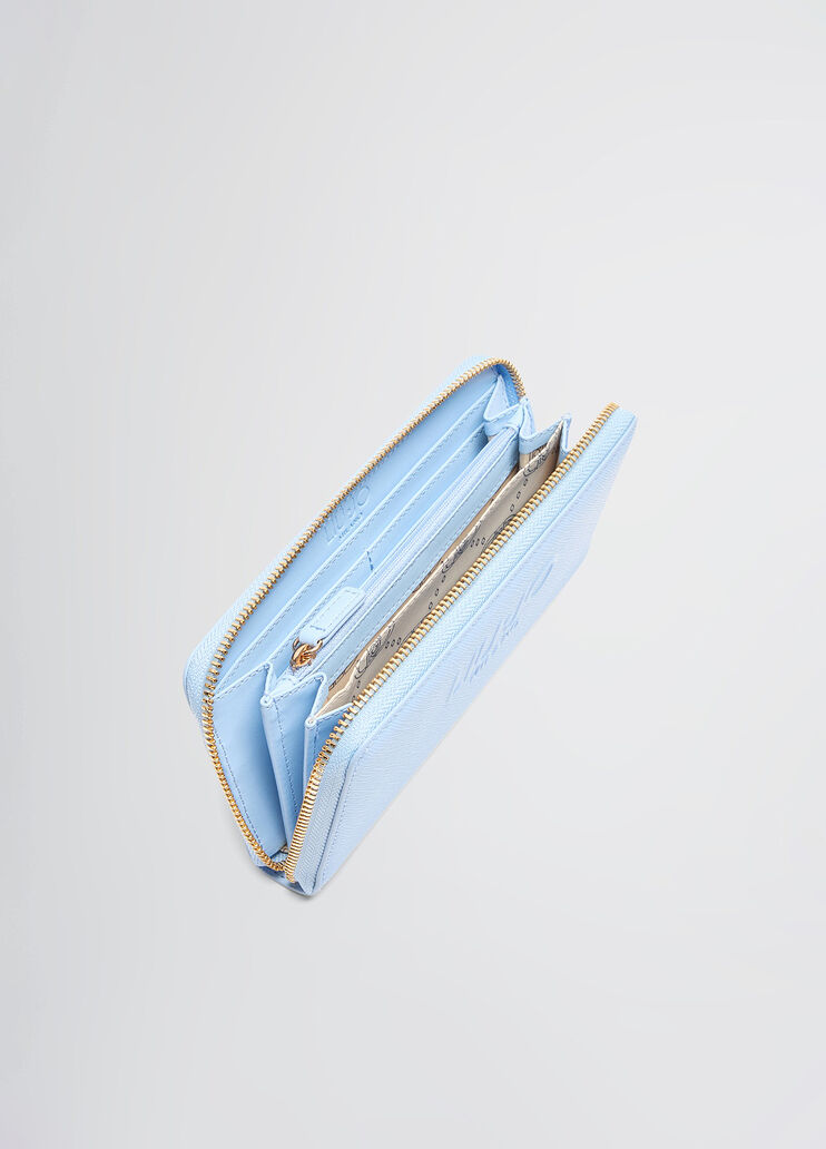 Large zip-around purse light blue Liu Jo - large image number 3 Large zip-around purse light blue Liu Jo - large image number 3