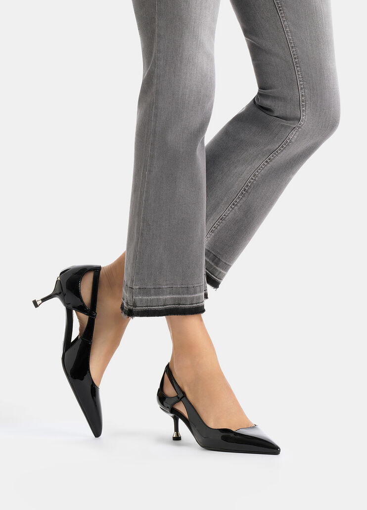 Escarpins en vernis avec découpe noir Liu Jo - large image number 0