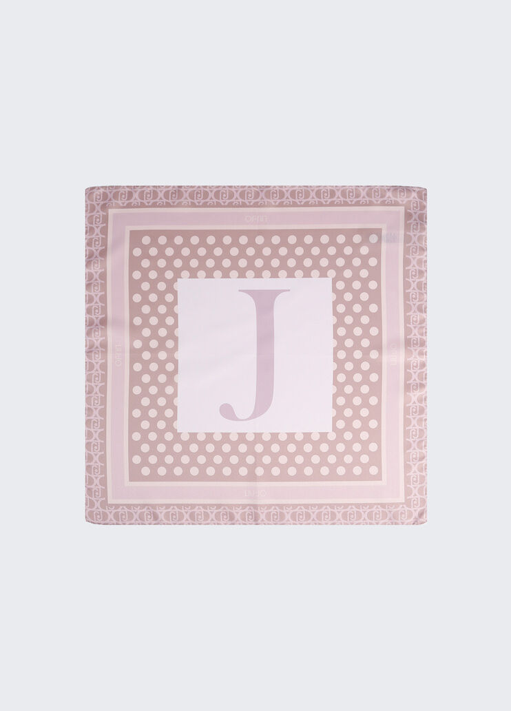 Foulard con lettera J beige Liu Jo - medium