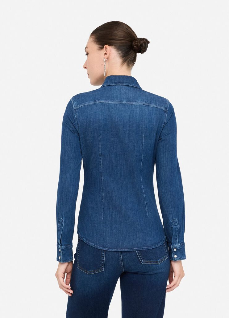 Jeanshemd Dunkles Denimblau Liu Jo - large image number 1