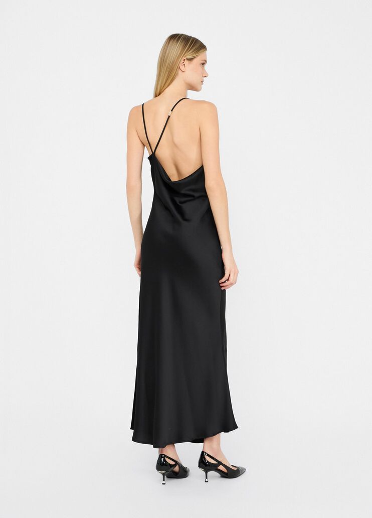 Dressy satin dress black Liu Jo - large image number 1 Dressy satin dress black Liu Jo - large image number 1