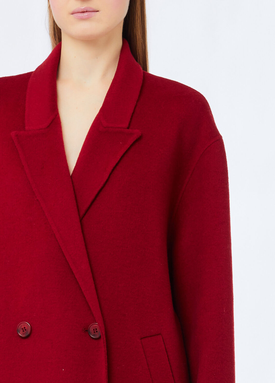 Wool coat with scarf red Liu Jo - large image number 2