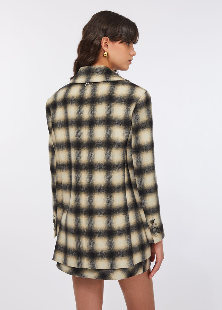 Chequered jacket with bejewelled embroidery check Liu Jo - large image number 1