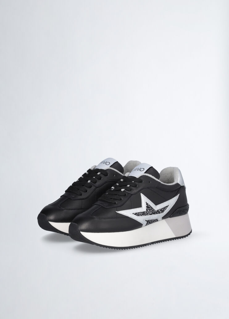 Sneakers in pelle nero Liu Jo - medium Sneakers in pelle nero Liu Jo - medium