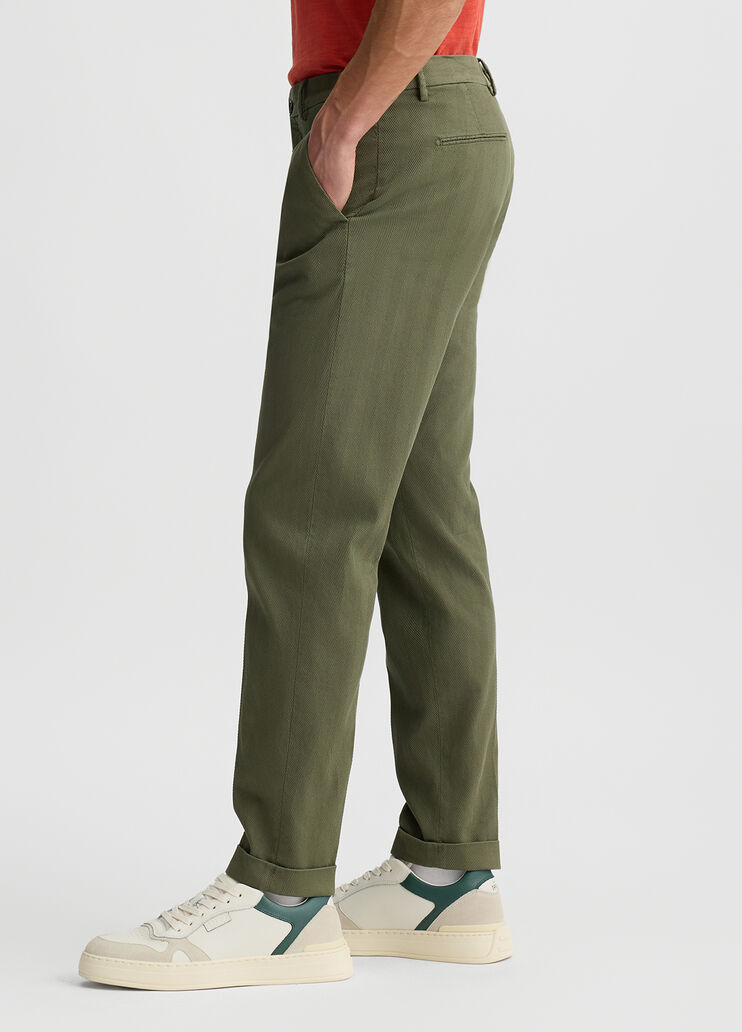 Slim fit chinos olive green Liu Jo - large image number 4 Slim fit chinos olive green Liu Jo - large image number 4