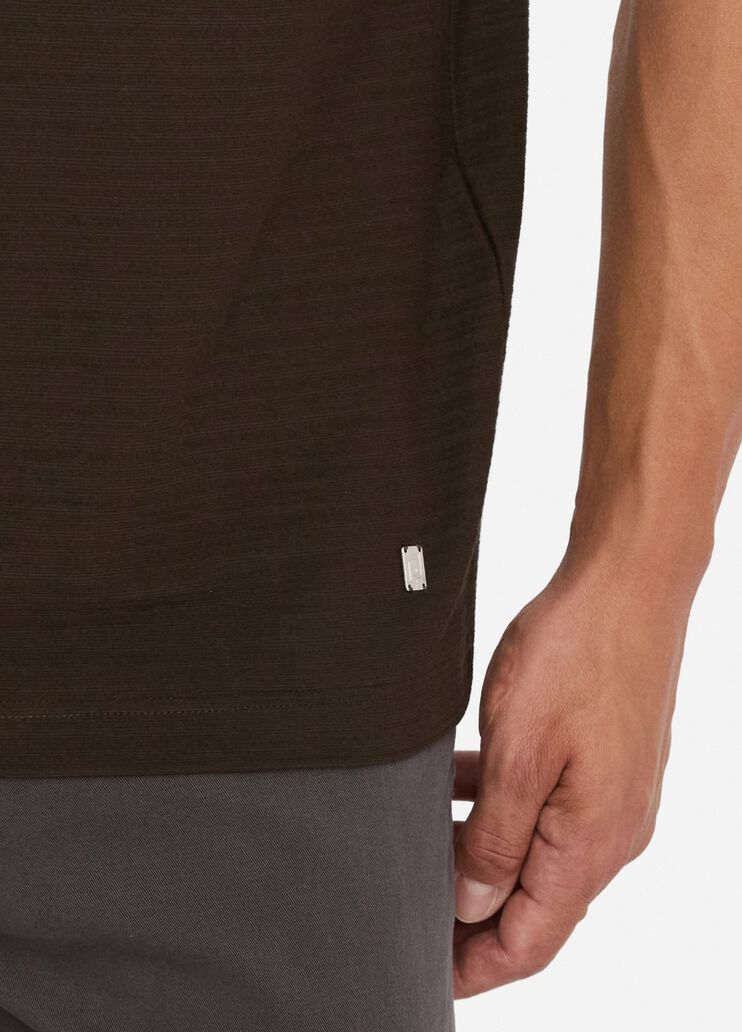 Хлопковая футболка темный шоколад Liu Jo - large image number 4 Хлопковая футболка темный шоколад Liu Jo - large image number 4