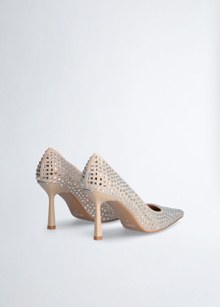 Nude court shoes with all-over rhinestones nude Liu Jo - large image number 3 Nude court shoes with all-over rhinestones nude Liu Jo - large image number 3