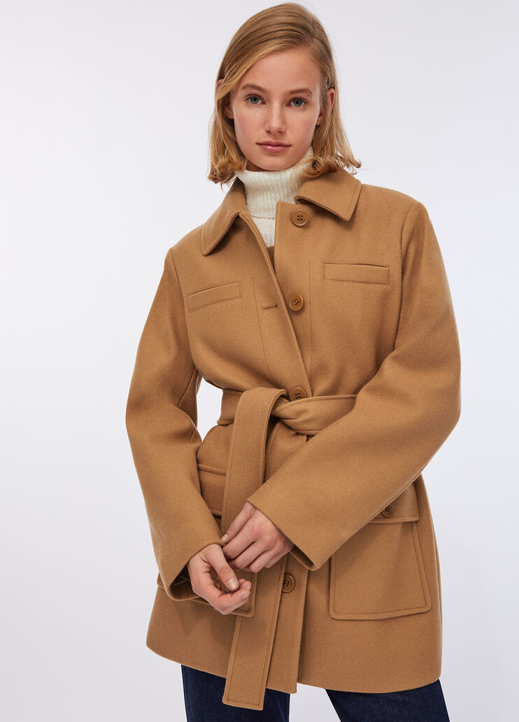 Abrigo con cinturón beige Liu Jo - medium