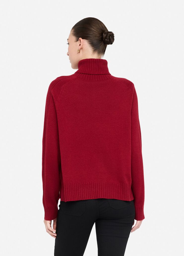 Wool and cashmere turtleneck red Liu Jo - large image number 1 Wool and cashmere turtleneck red Liu Jo - large image number 1
