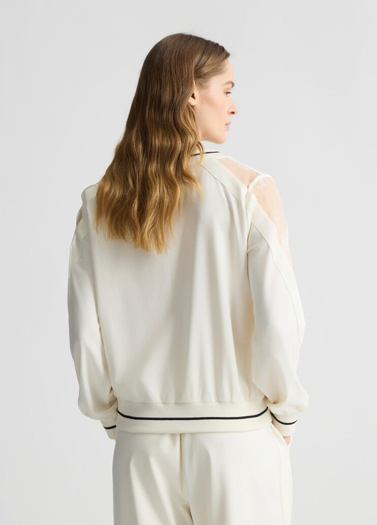 V-neck sweatshirt white Liu Jo - large image number 1 V-neck sweatshirt white Liu Jo - large image number 1