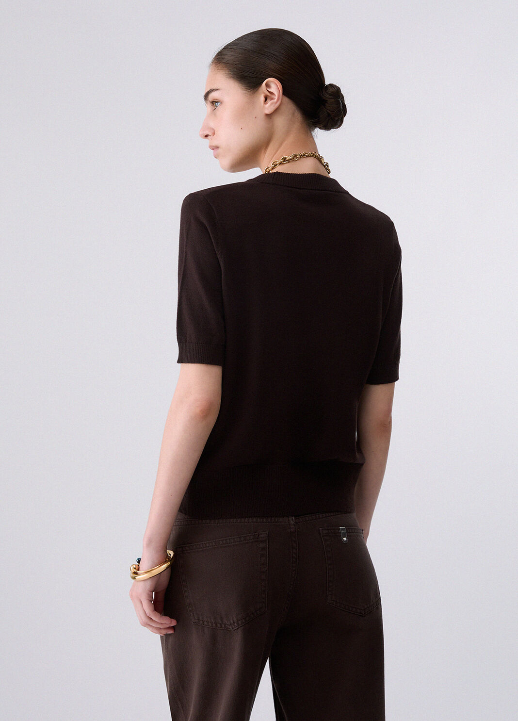 Knit Top dark brown Liu Jo - large image number 1