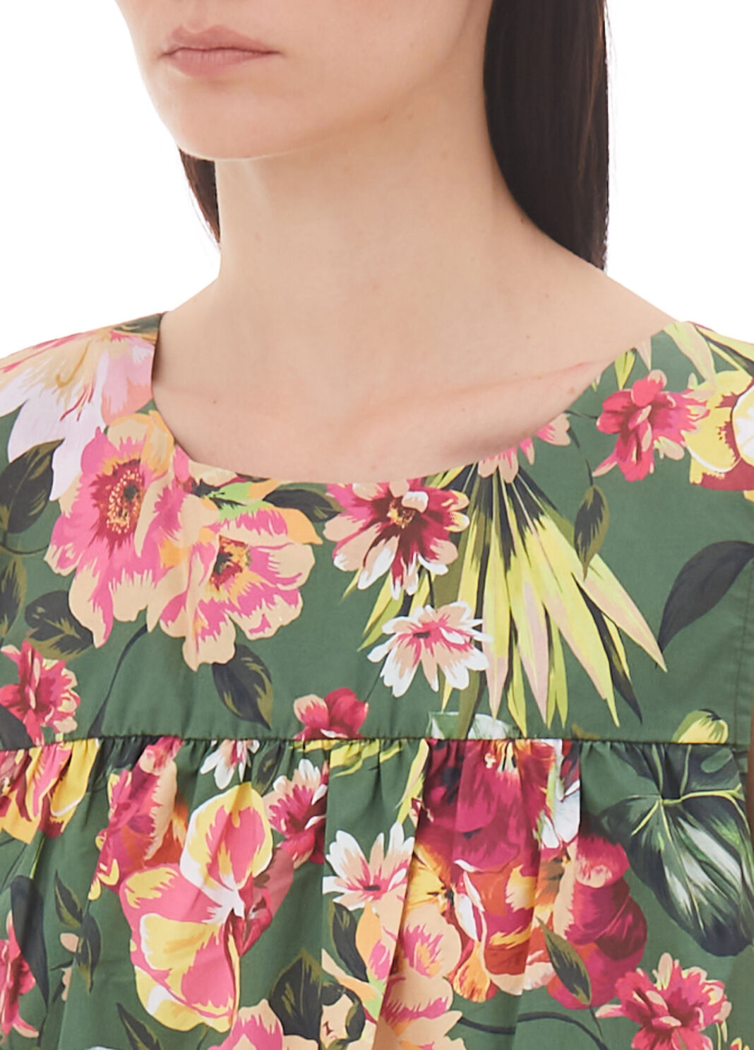 Floral top green with floral print Liu Jo - large image number 2