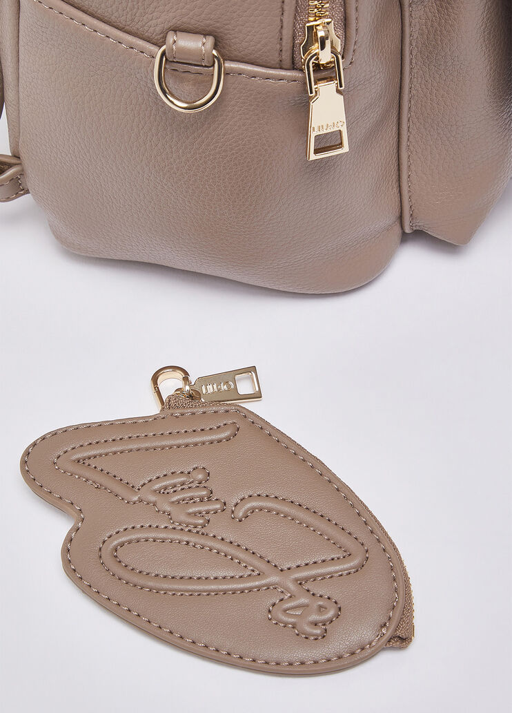 Rucksack mit M&uuml;nzfach Mokka Liu Jo - medium