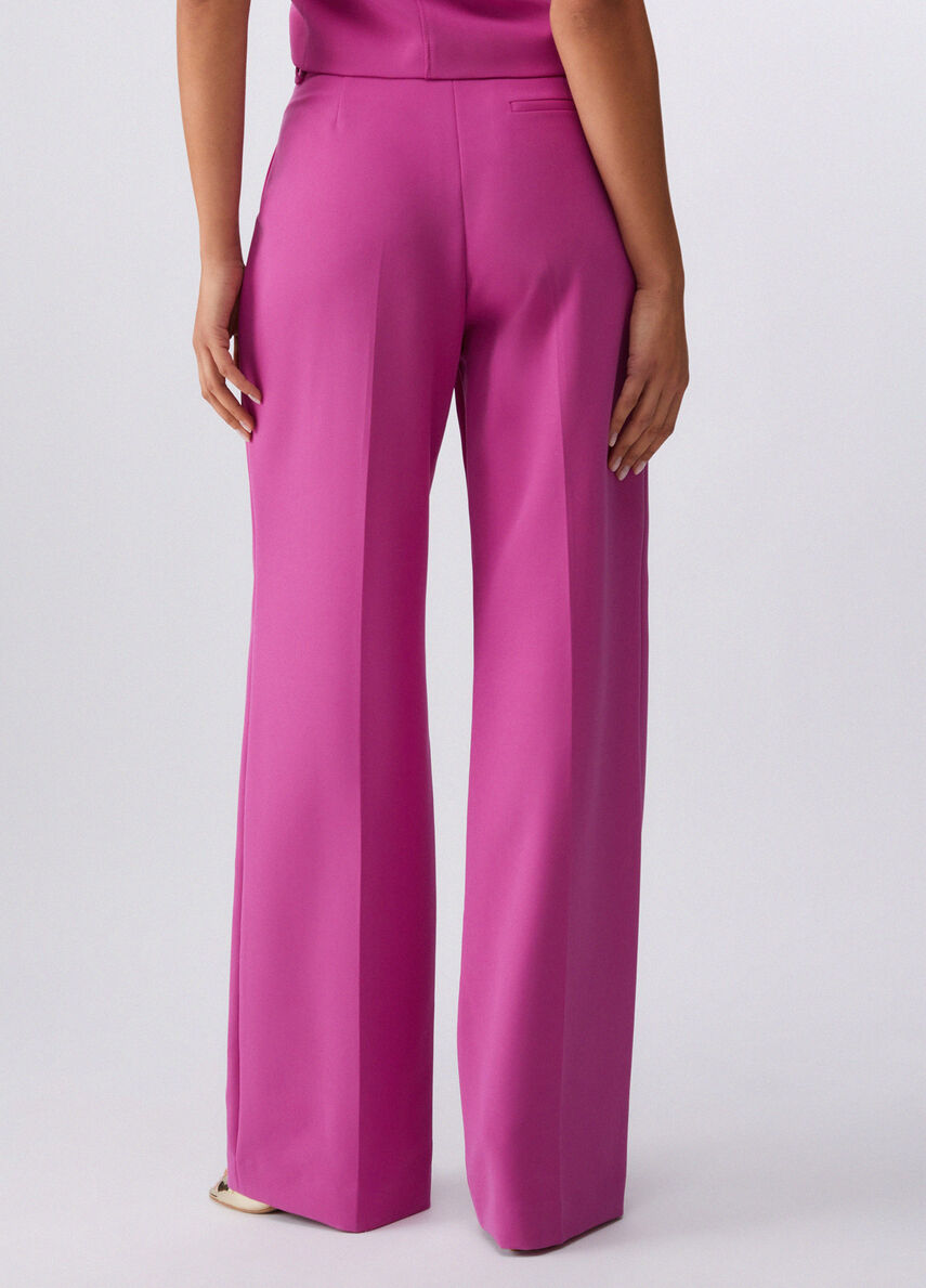 Palazzo trousers colour orchid pink | Liu Jo
