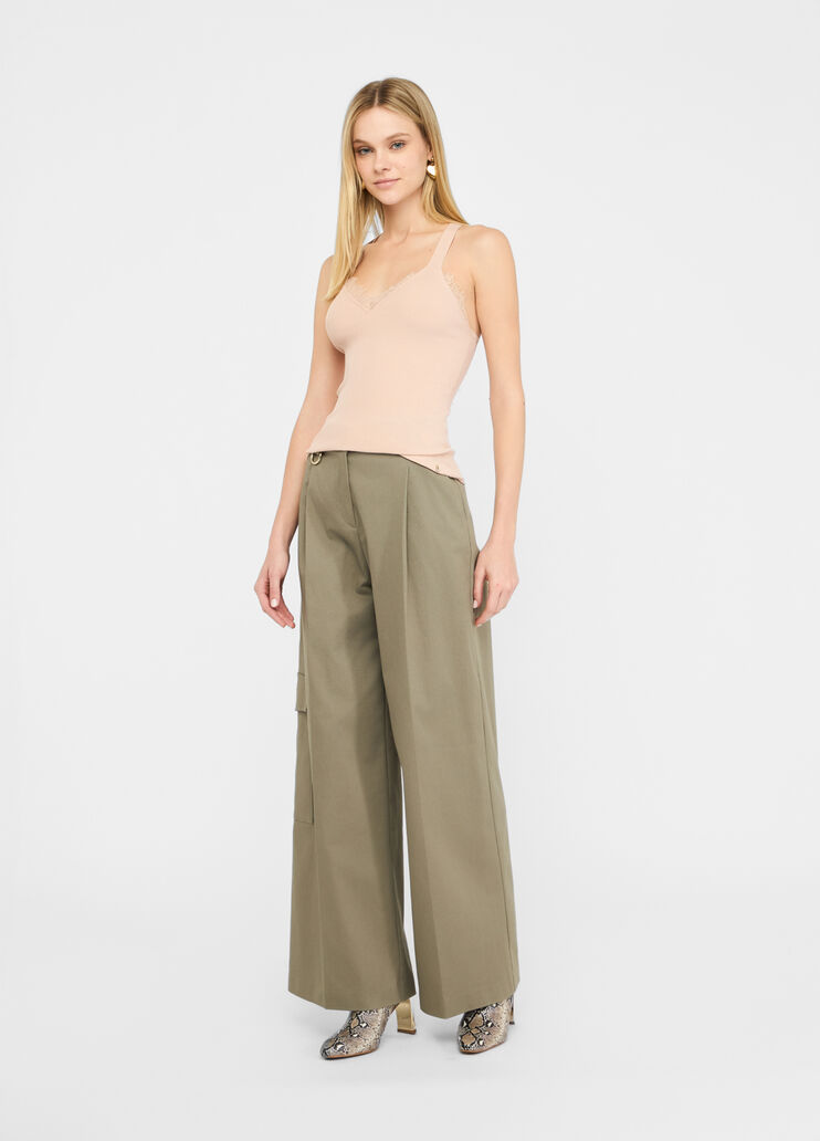 Cotton cargo trousers asparagus Liu Jo - medium Cotton cargo trousers asparagus Liu Jo - medium