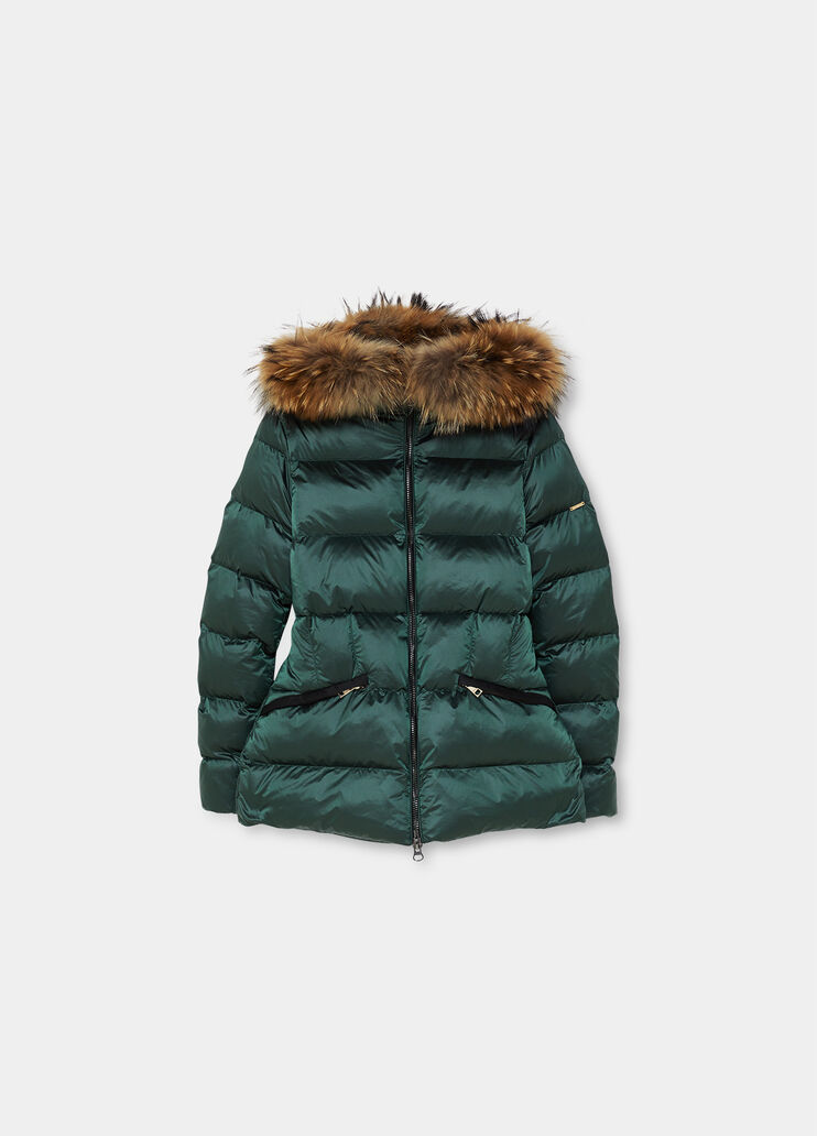 Doudoune à capuche vert foncé Liu Jo - large image number 4 Doudoune à capuche vert foncé Liu Jo - large image number 4