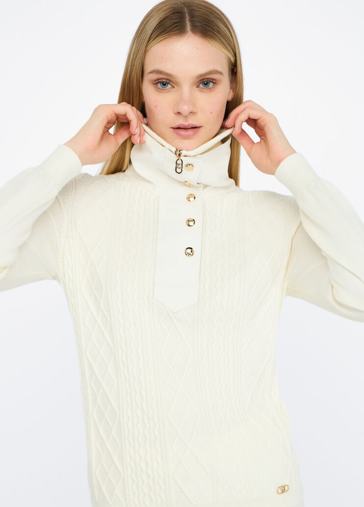 Liu Jo Better jumper milk white Liu Jo - large image number 2 Liu Jo Better jumper milk white Liu Jo - large image number 2