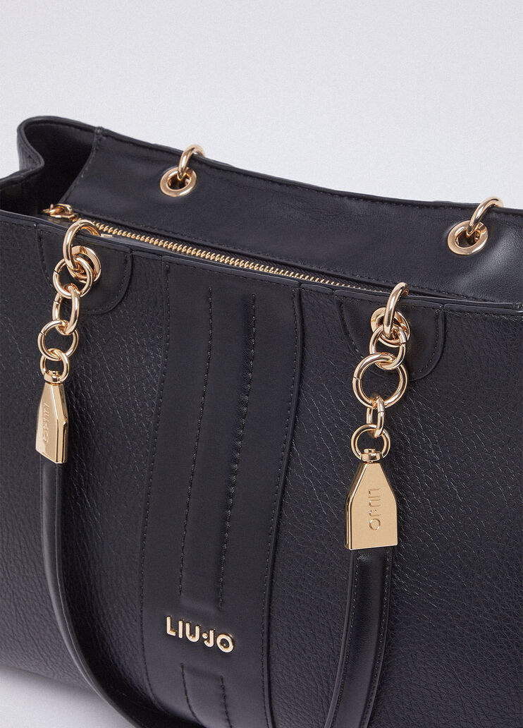 Sac port&eacute; &eacute;paule format moyen noir Liu Jo - medium