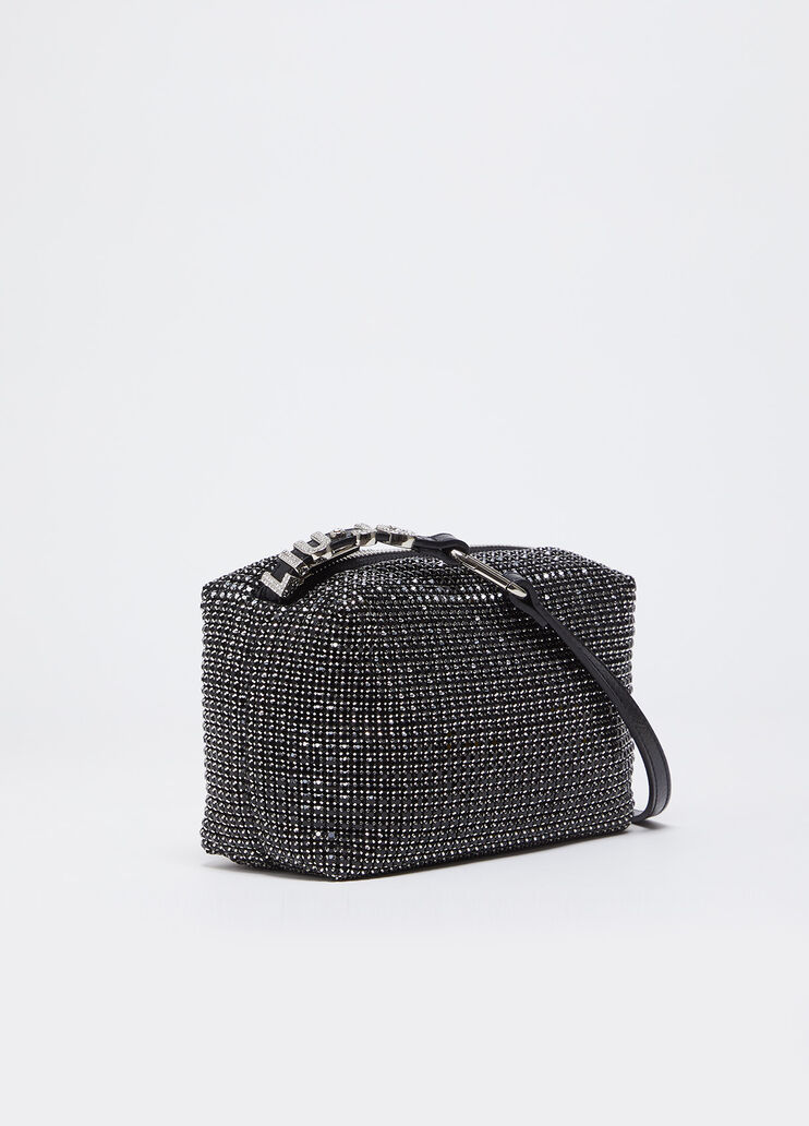 Sac à main format mini avec strass noir Liu Jo - large image number 4