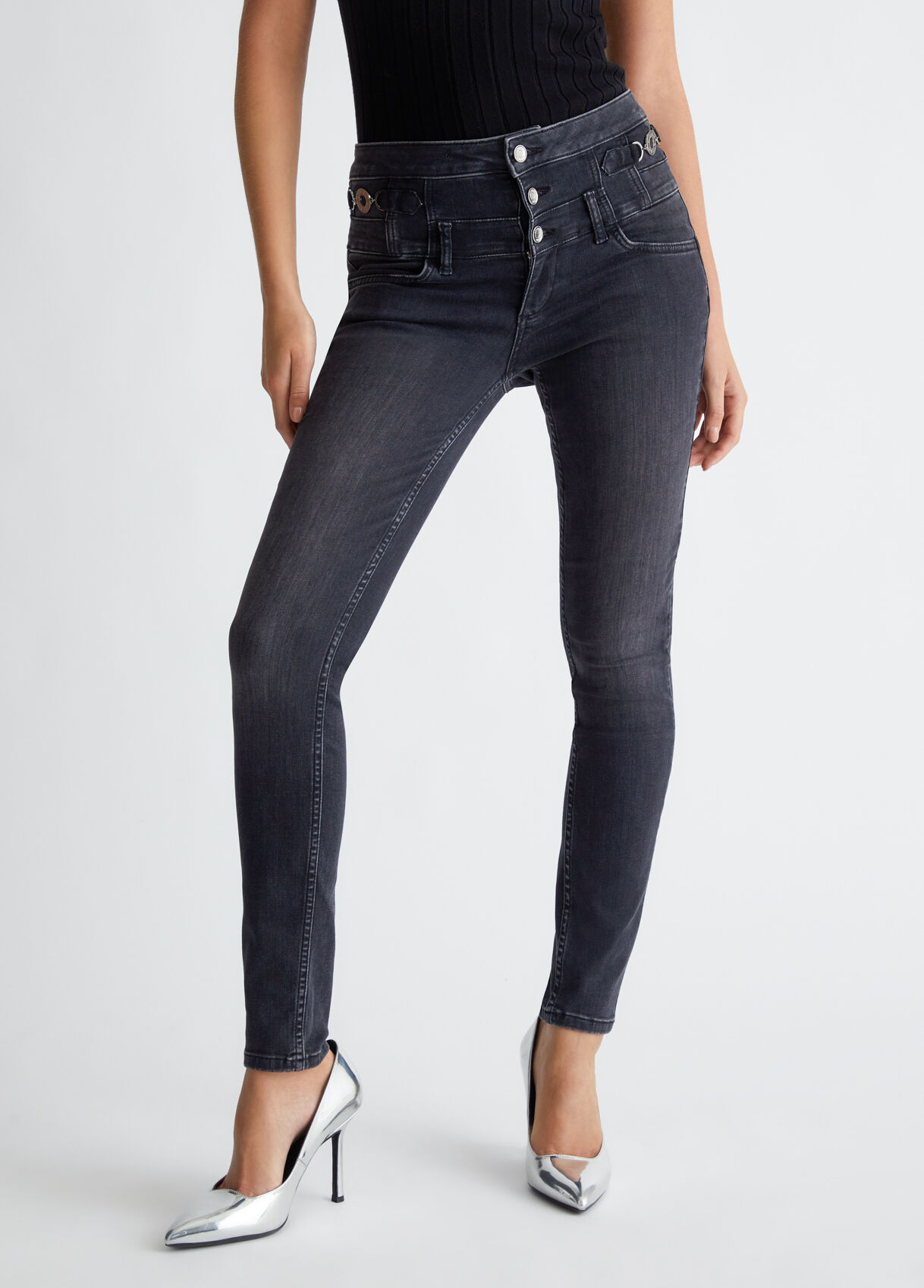 Bottom Up skinny jeans colour black denim Liu Jo