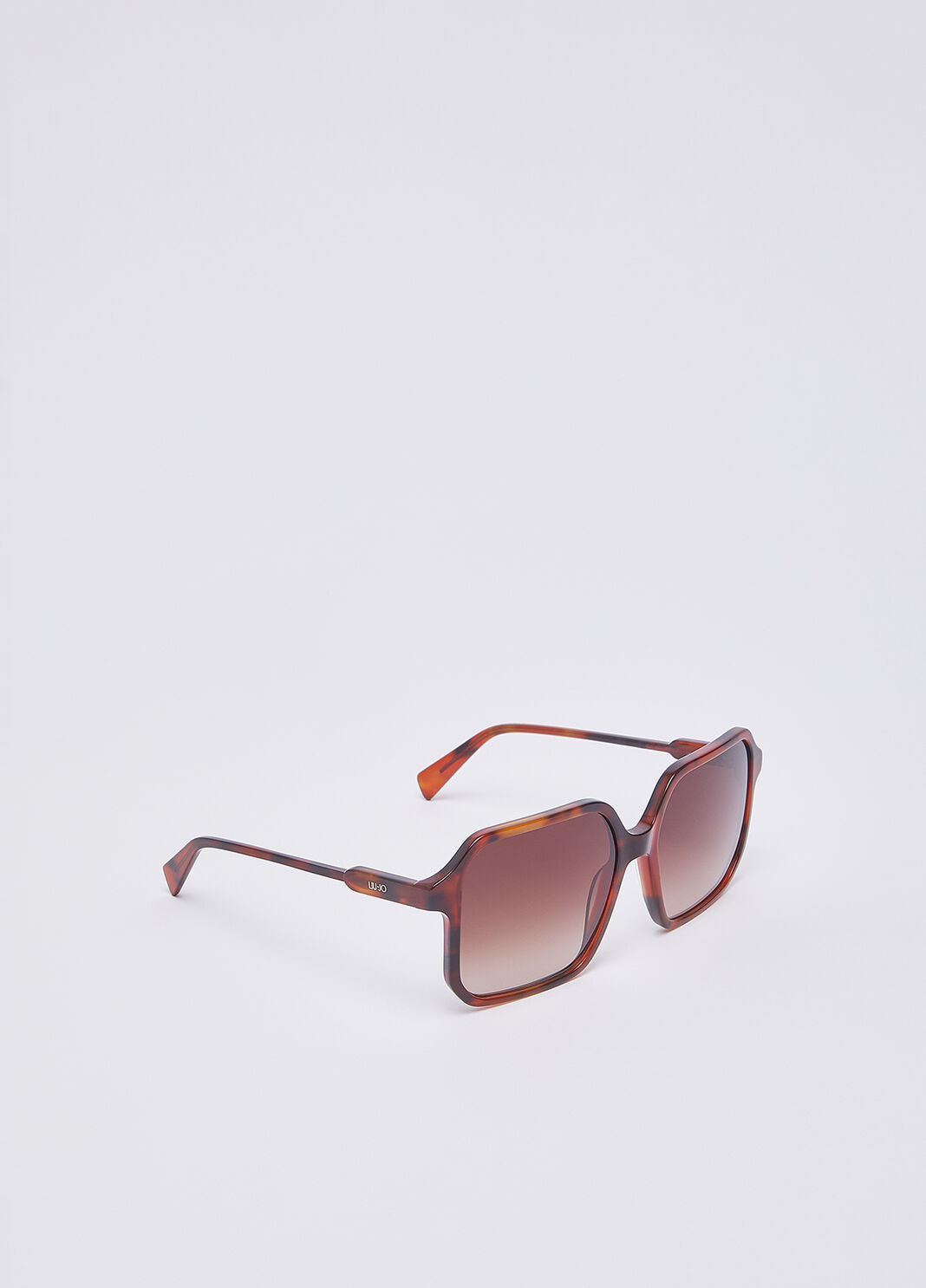 Lunettes de soleil carr&eacute;es &eacute;caille de tortue fonc&eacute;e Liu Jo - large image number 0