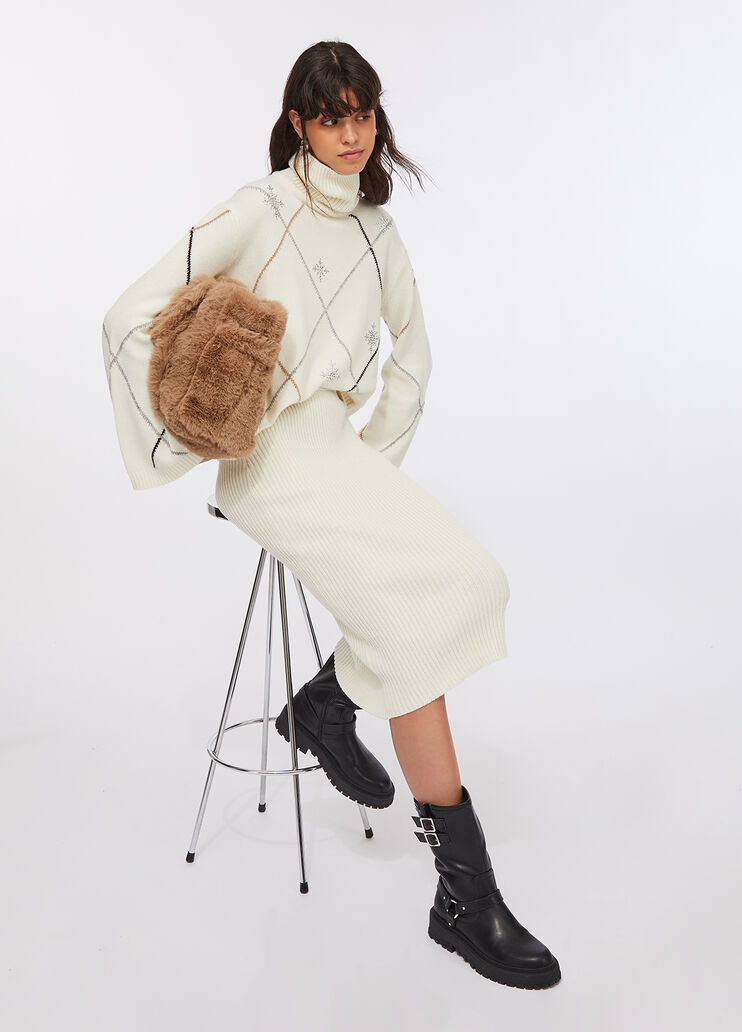 Wool midiskirt cream Liu Jo - medium