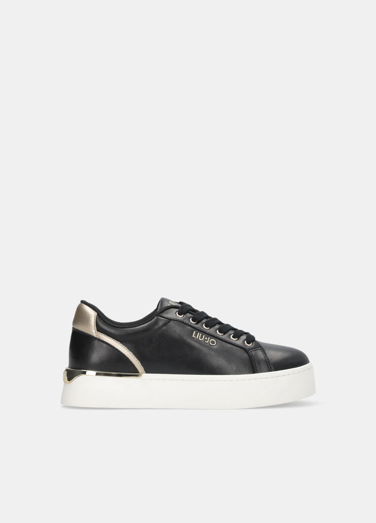 Sneakers à plateforme en cuir noir Liu Jo - medium