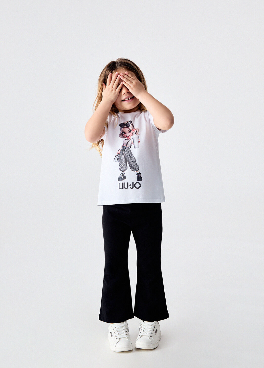 Комплект из топа и легинсов черно-белый Liu Jo - large image number 1