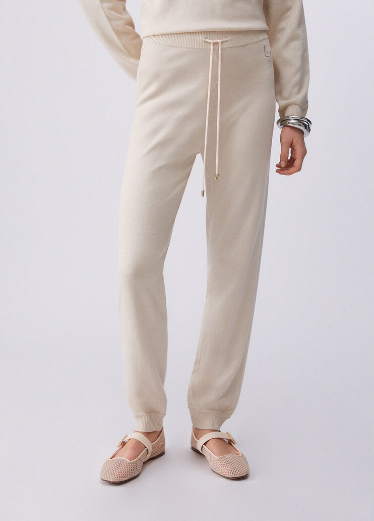 Lurex trousers champagne Liu Jo - medium