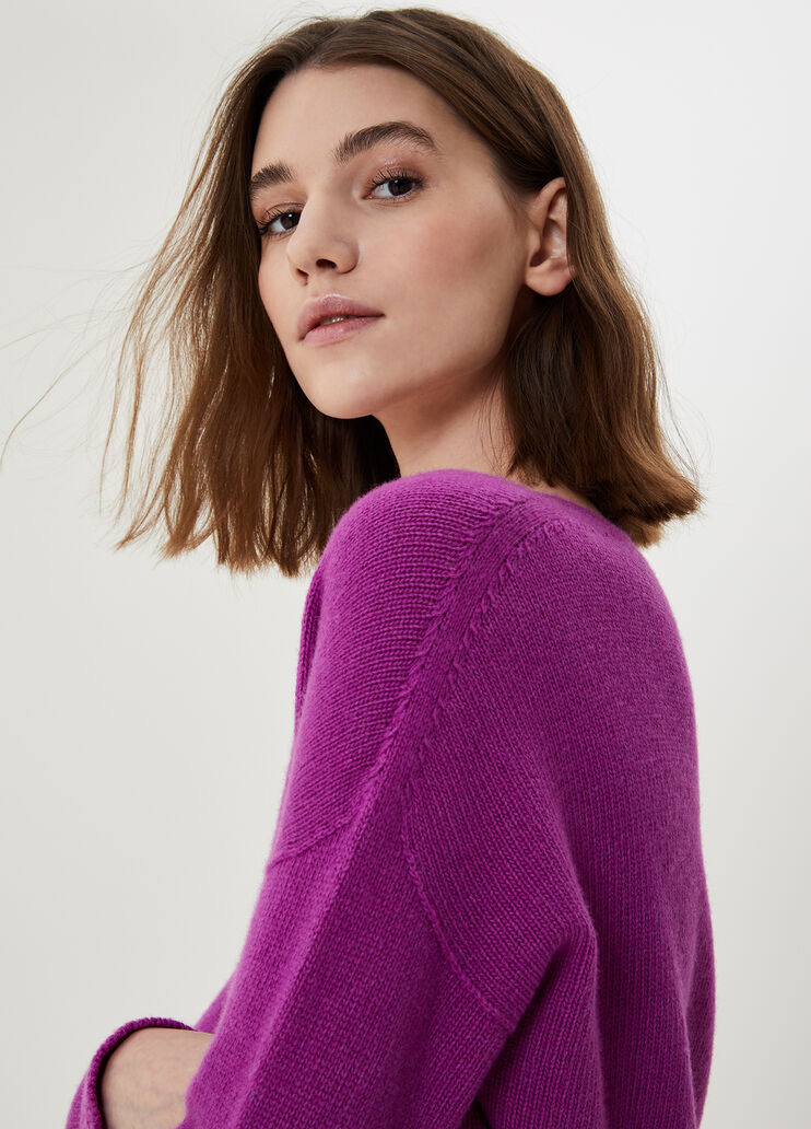 V-neck jumper Cyclamen Liu Jo - large image number 2