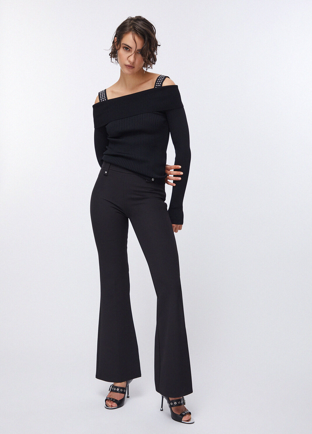 Jumper with thumbhole sleeves black Liu Jo - large image number 5