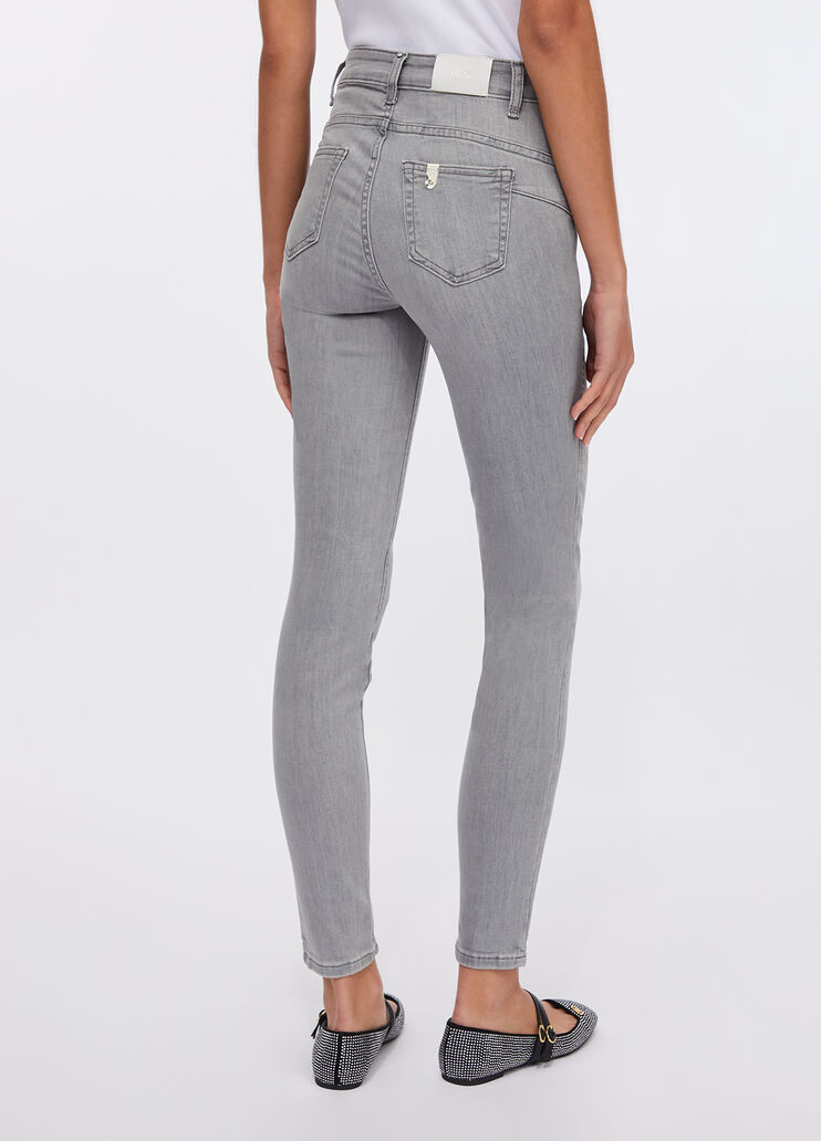 Jeans skinny a vita alta denim grigio Liu Jo - large image number 1