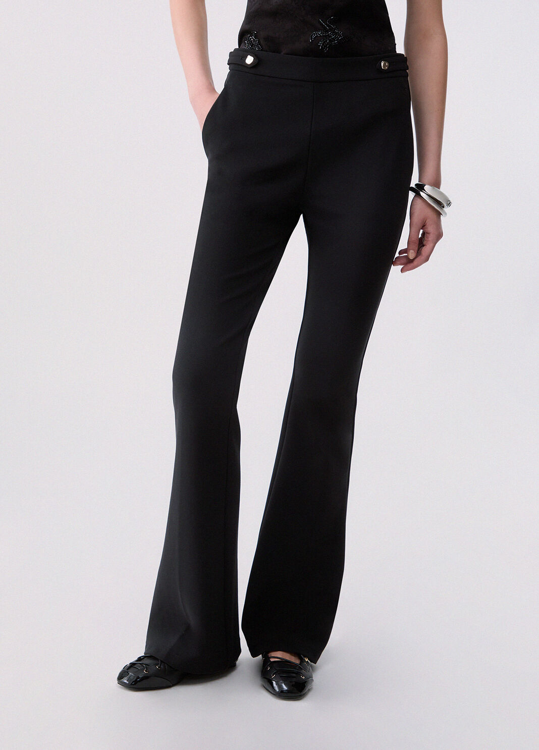 Flare trousers elegant black Liu Jo - large image number 0