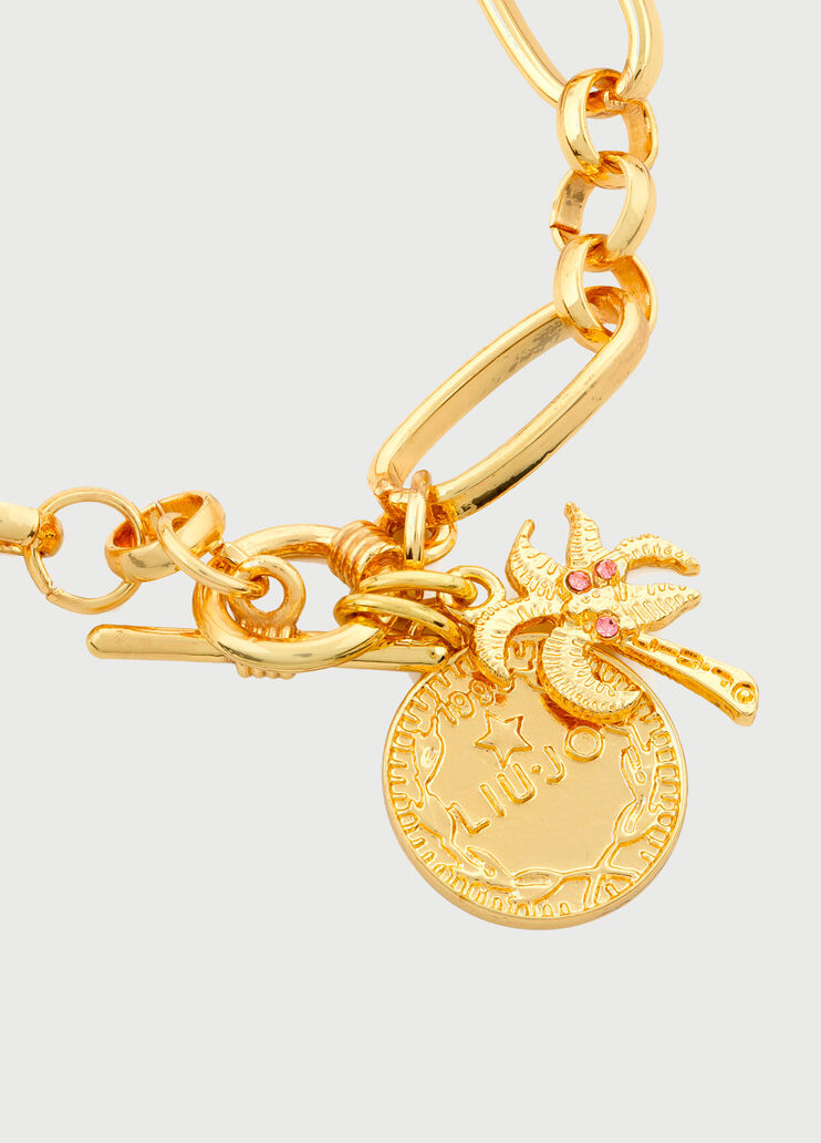 Bracciale a catena con charms Acciaio Liu Jo - large image number 1 Bracciale a catena con charms Acciaio Liu Jo - large image number 1