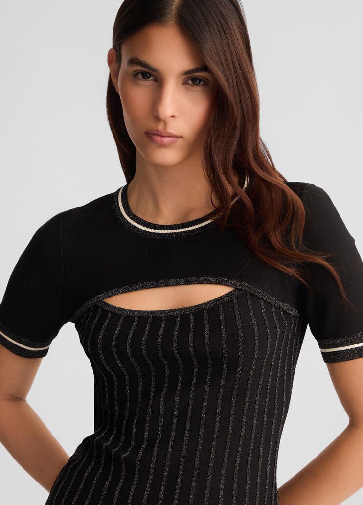 Black sweatshirt black and white Liu Jo - large image number 2 Black sweatshirt black and white Liu Jo - large image number 2