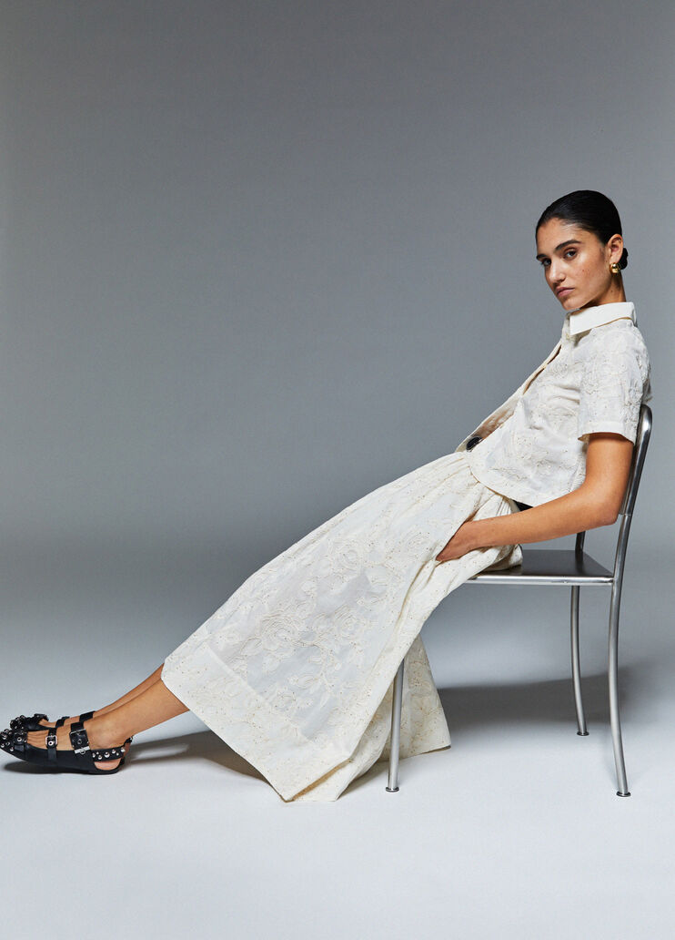 Musselinrock mit Stickereien Wei&szlig; Liu Jo - medium