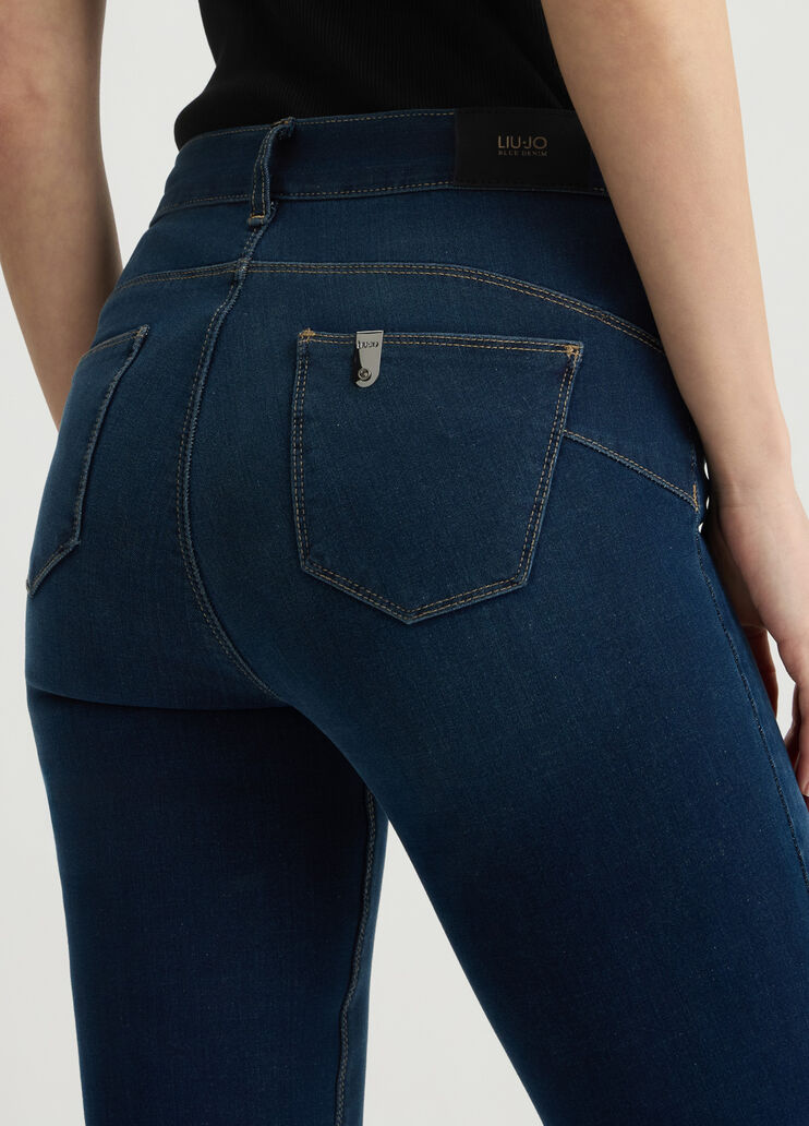 High-rise bootcut jeans blue denim Liu Jo - large image number 4 High-rise bootcut jeans blue denim Liu Jo - large image number 4