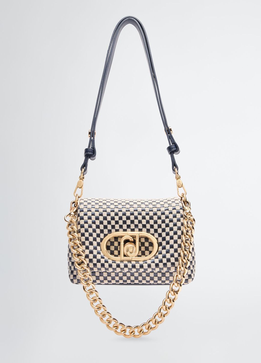 Kleine Tasche LaPuffy Vichy-Muster wei&szlig;/blau Liu Jo - large image number 0