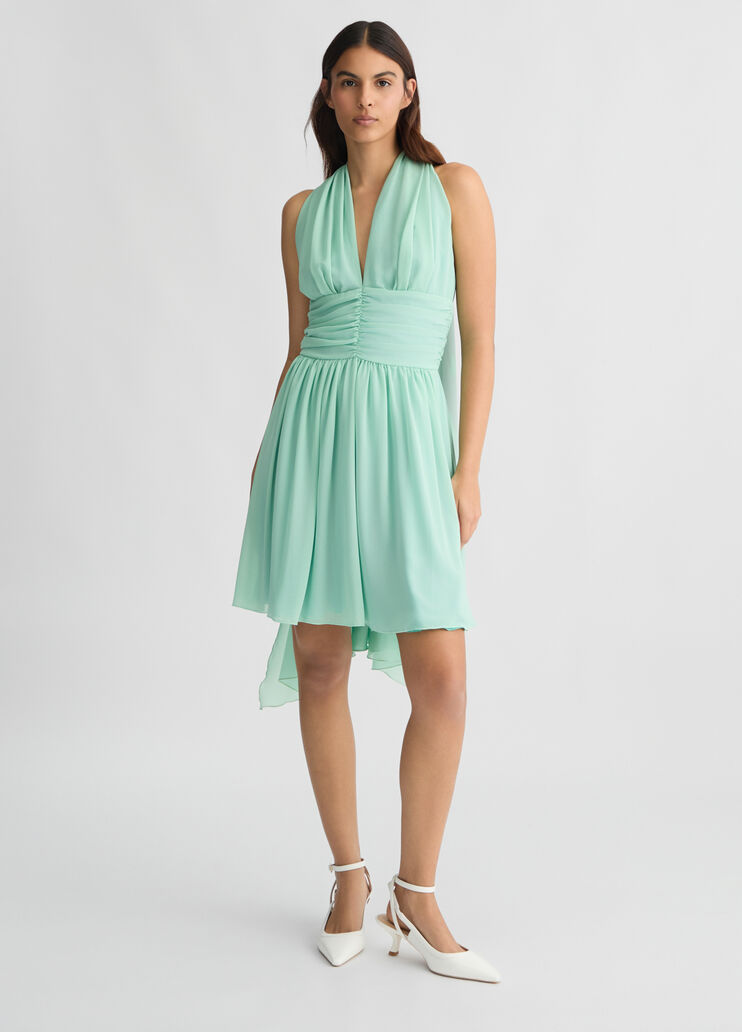 Mint green short dress with draping mint Liu Jo - medium Mint green short dress with draping mint Liu Jo - medium