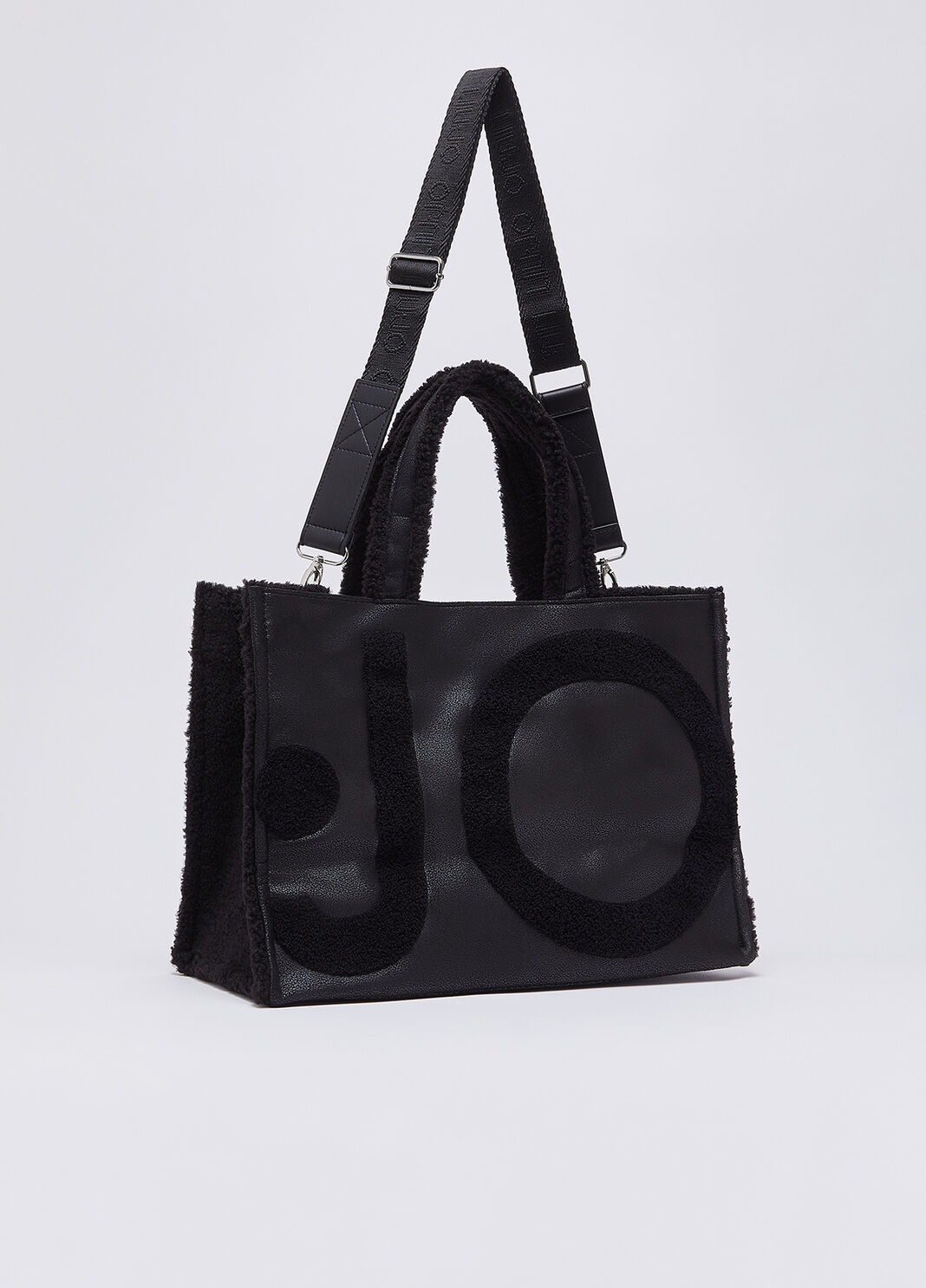 Large tote bag with logo black Liu Jo - large image number 2