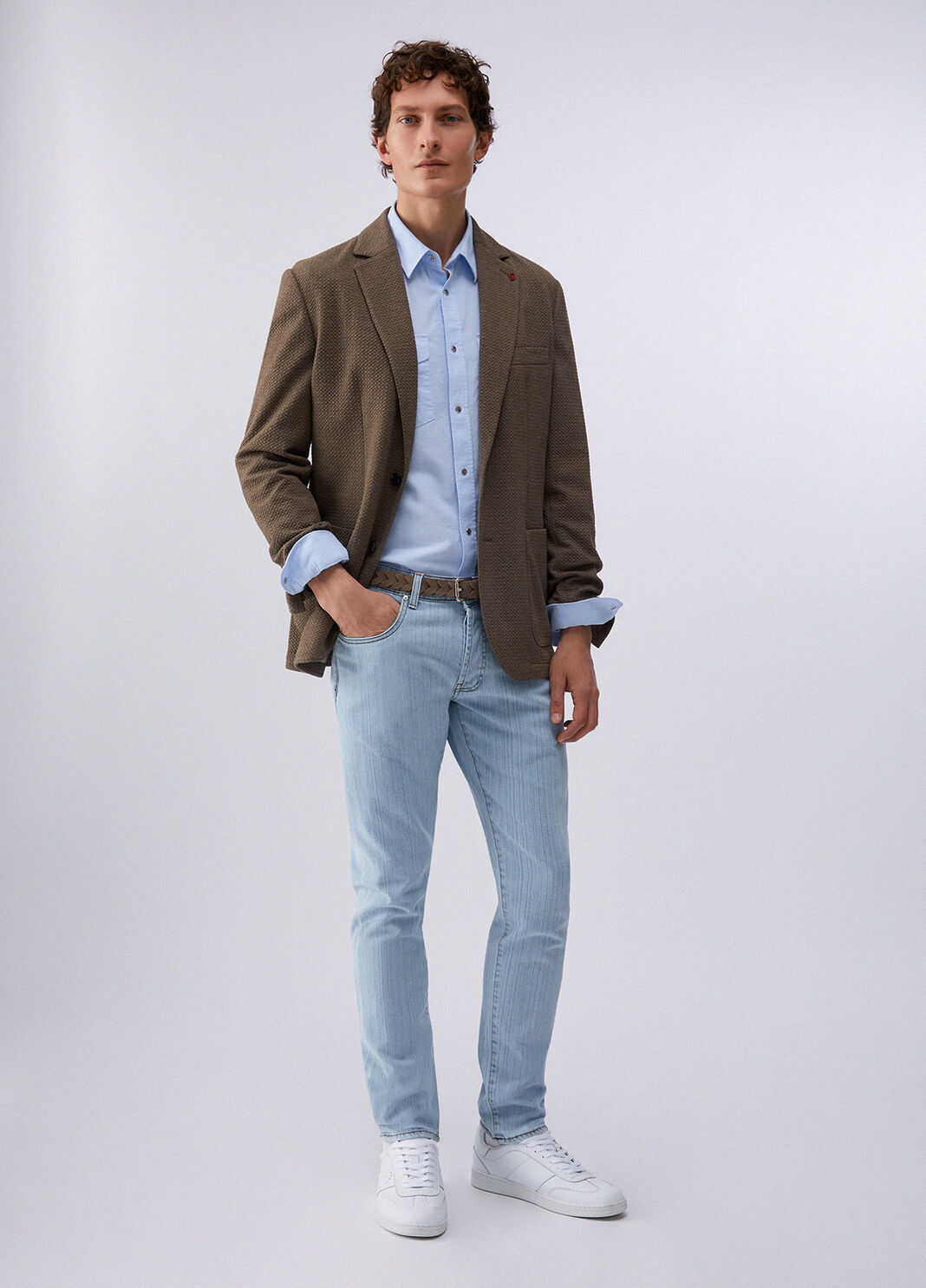 Structured jersey jacket ginger Liu Jo - large image number 5