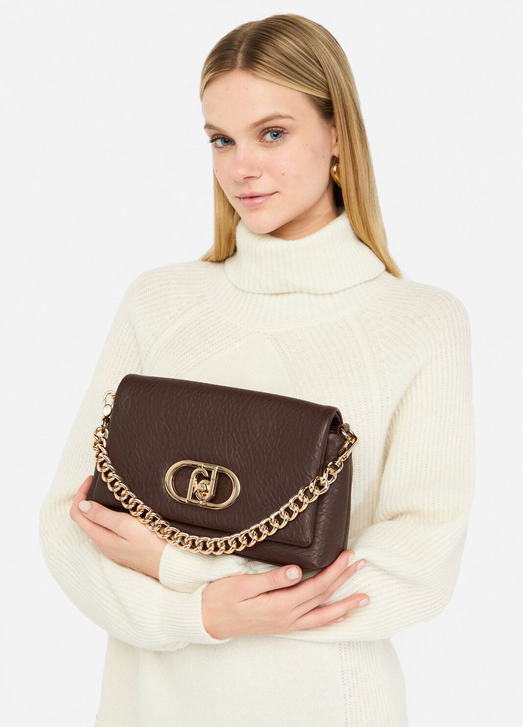 Medium LaPuffy bag dark brown Liu Jo - large image number 0