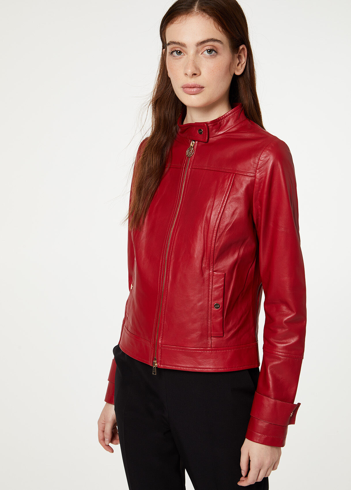 liu jo leather jacket