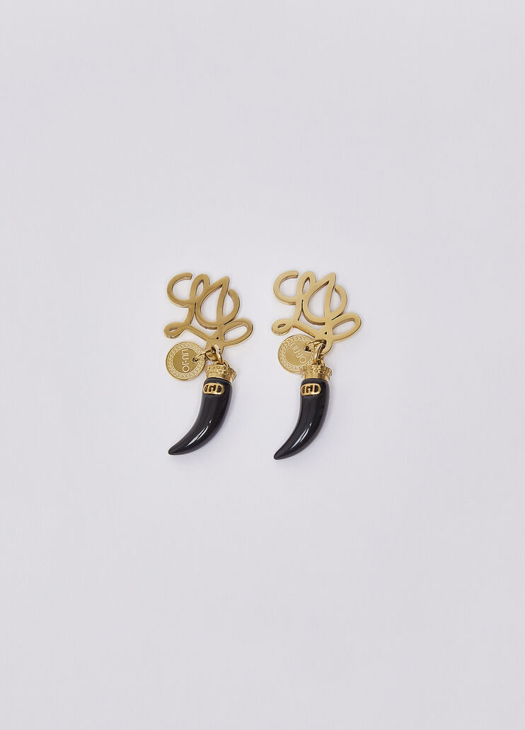 Horn Pendant Earrings black Liu Jo - medium