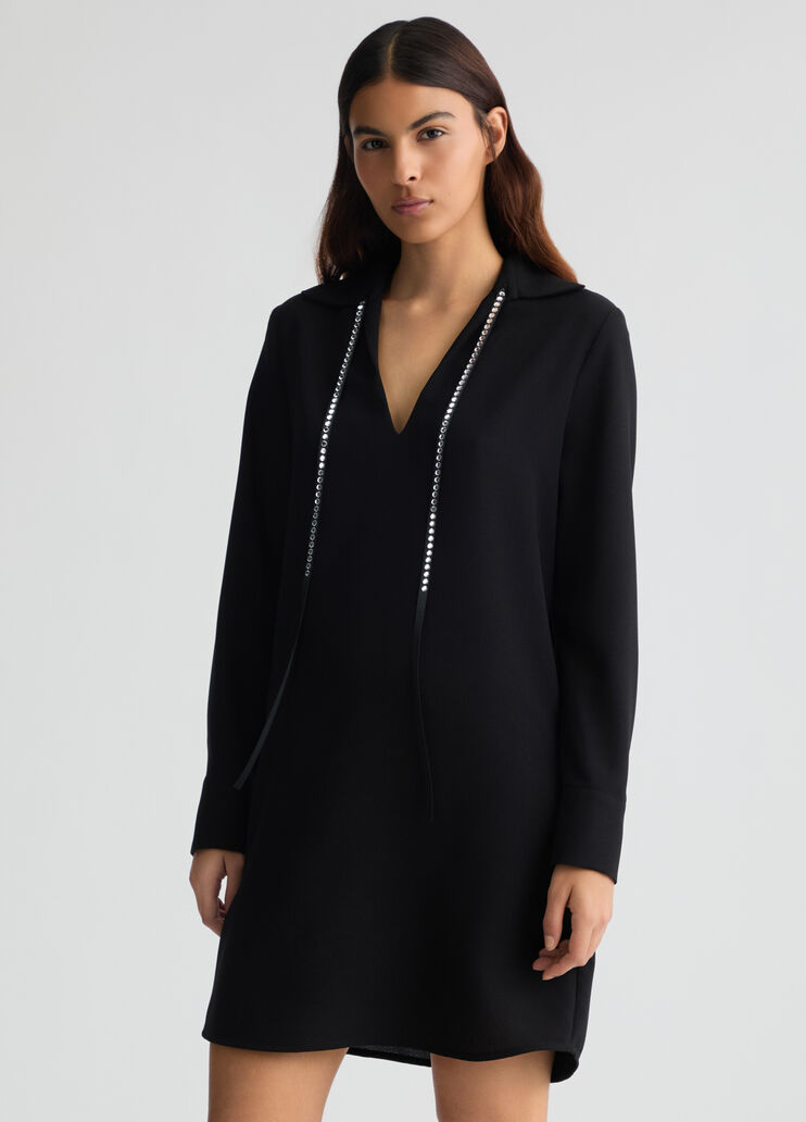Dress with gemstones black Liu Jo - medium Dress with gemstones black Liu Jo - medium