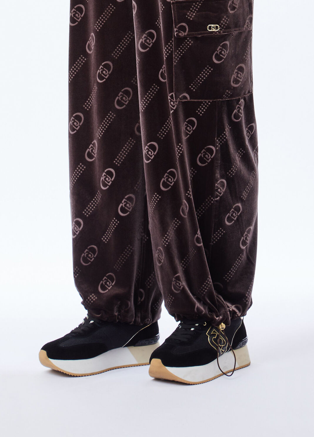 Chenille jogging pants chocolate/liu jo Liu Jo - large image number 2