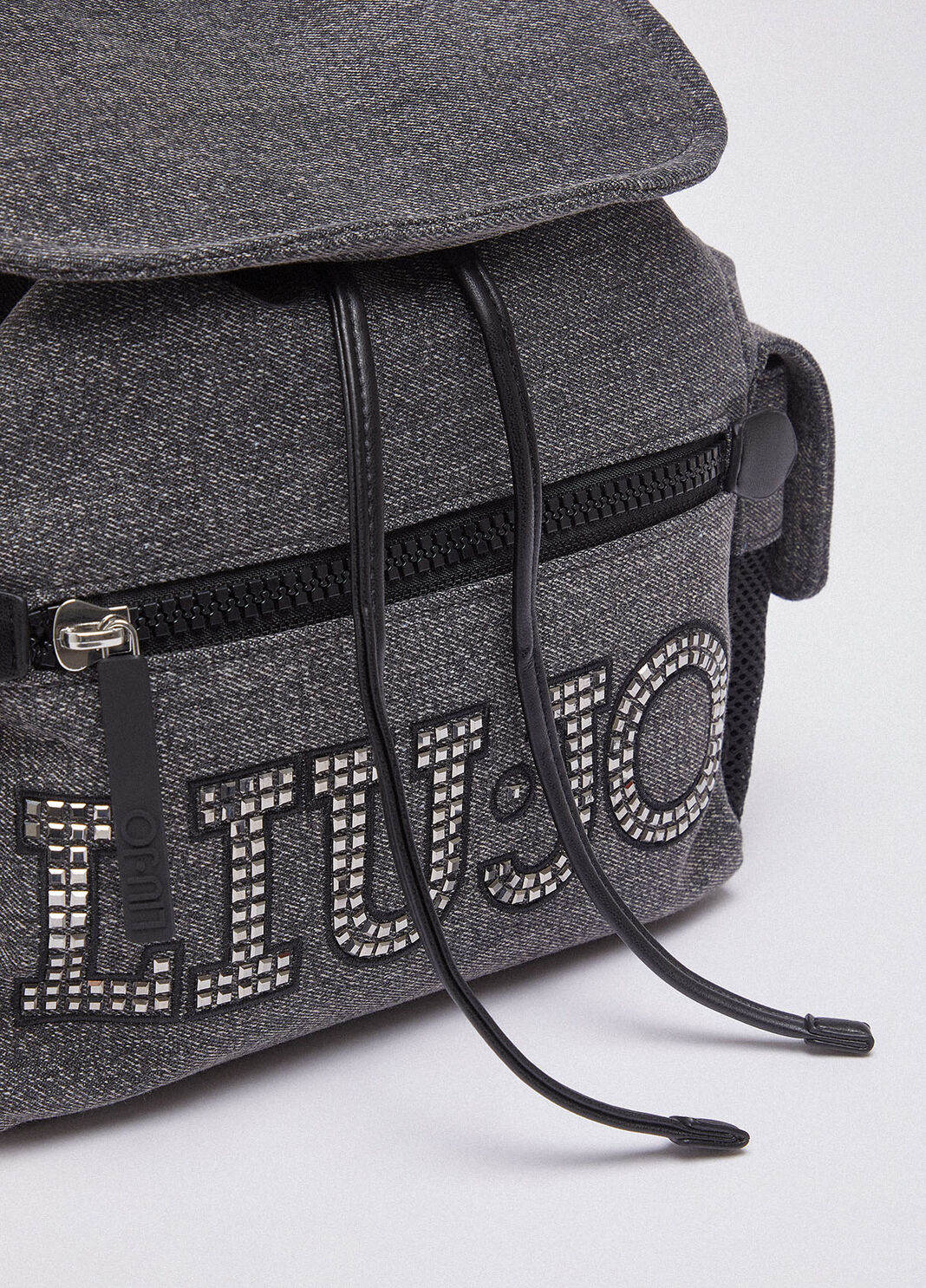 Rucksack aus Denim mit Logo Denim-Grau Liu Jo - large image number 3