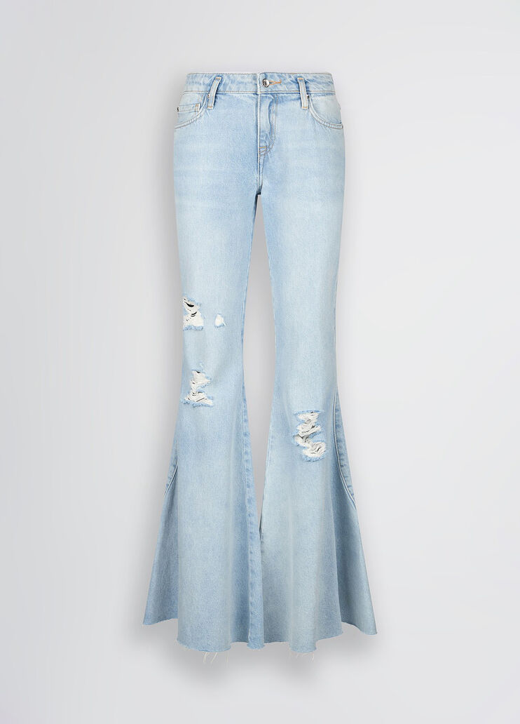 Low-rise flared jeans Blue denim Liu Jo - large image number 6 Low-rise flared jeans Blue denim Liu Jo - large image number 6