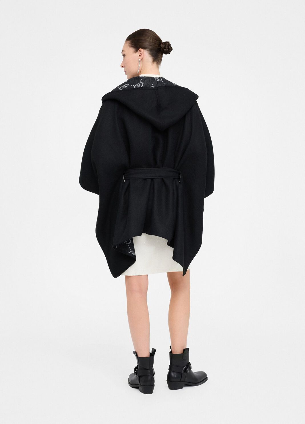 Poncho with hood black Liu Jo - large image number 1