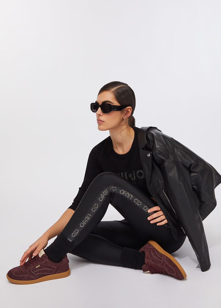 Jersey trousers black Liu Jo - large image number 4